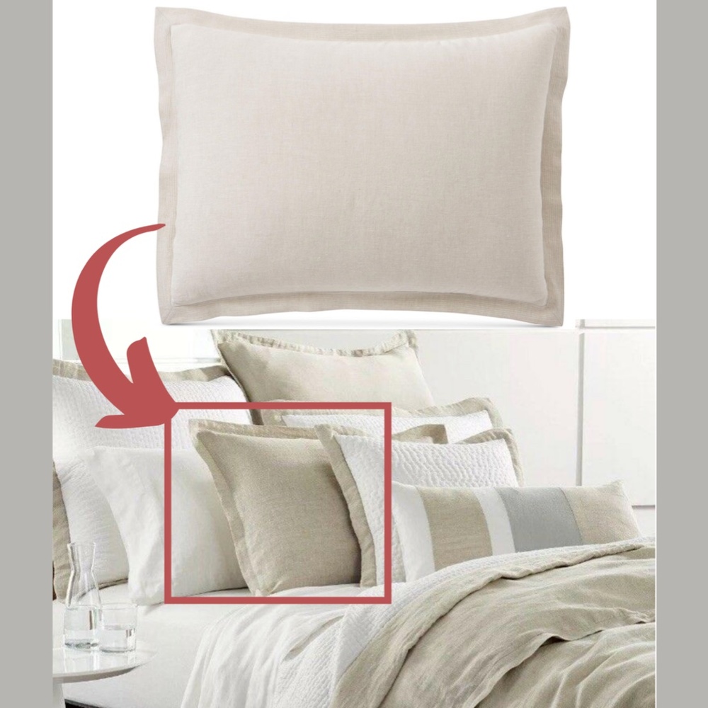 NIB‎ Hotel Collection Natural Linen (1) Standard Sham Pillow Case - Picture 12 of 12